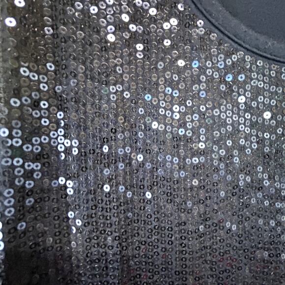 Maurice's Tank Sequins Vintage Large Navy Blue Tunic Made in Vietnam Women - Picture 2 of 6